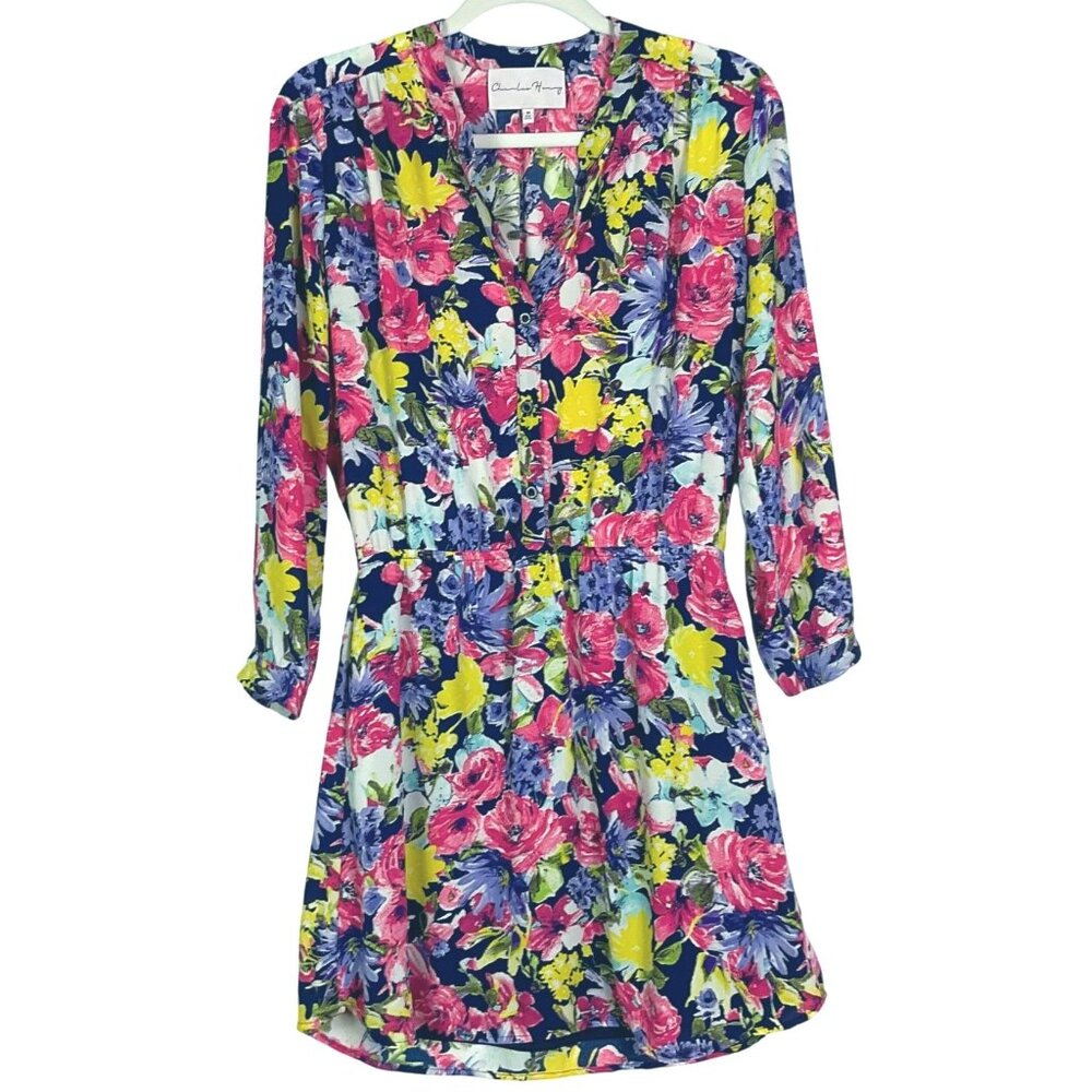 Charles Henry Floral Print dress, size medium, pockets, lined